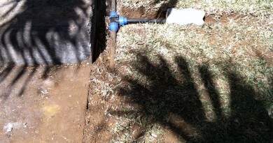 Installation tuyauterie d'irrigation Saint-Louis